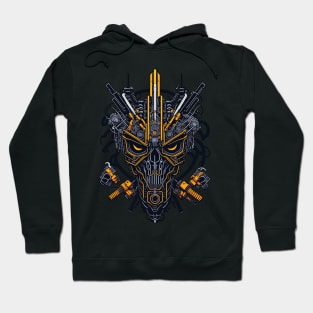 Mecha Skull S01 D88 Hoodie